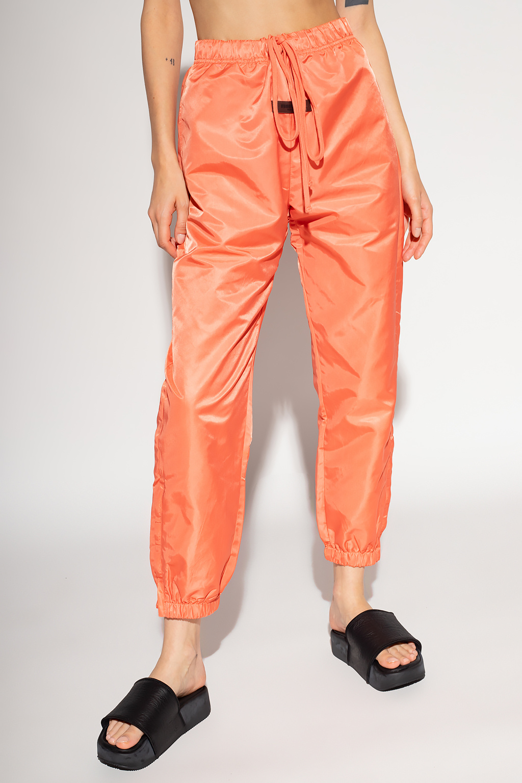 Orange track clearance pants womens